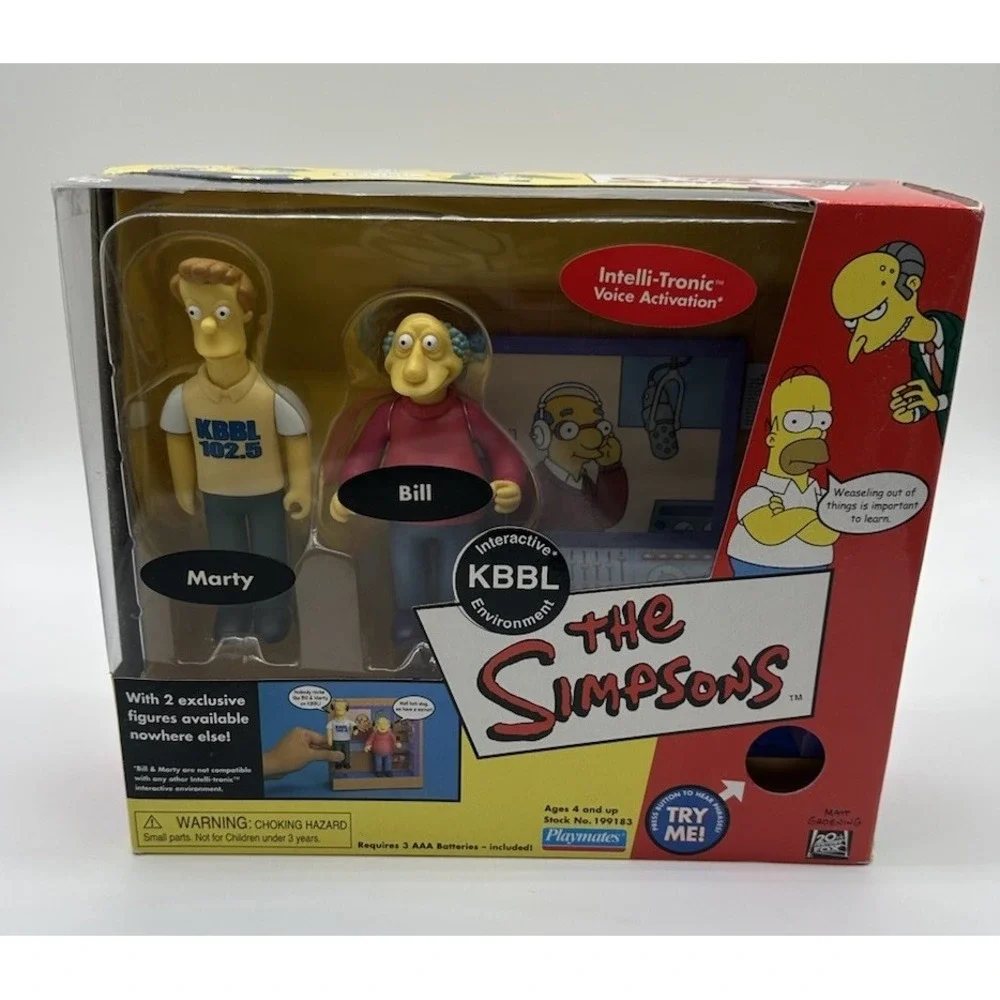 THE SIMPSONS KBBL RADIO STATION INTERACTIVE ENVIRONMENT MARTY & BILL NEW